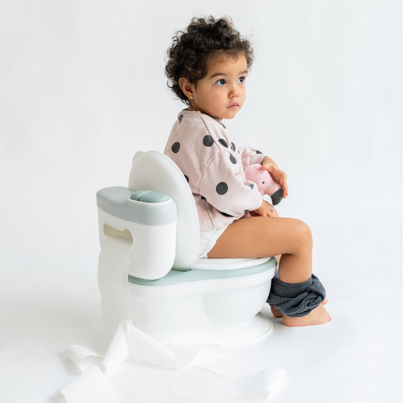 Aqua green musical potty